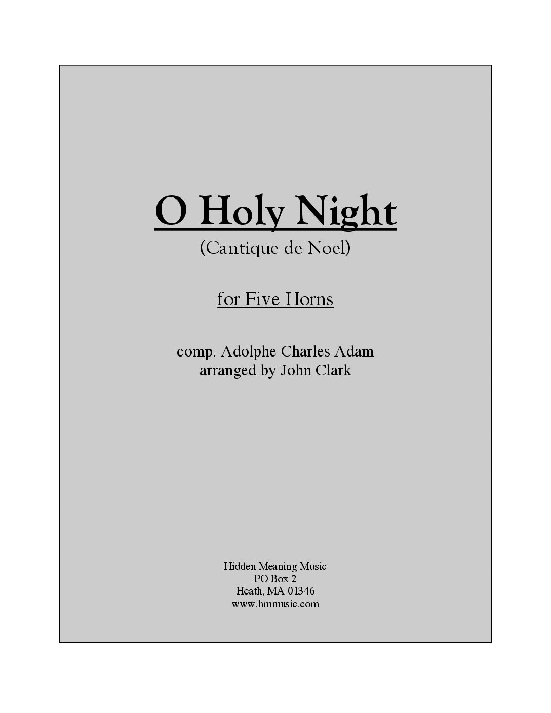 O Holy Night (Cantique de Noel) –